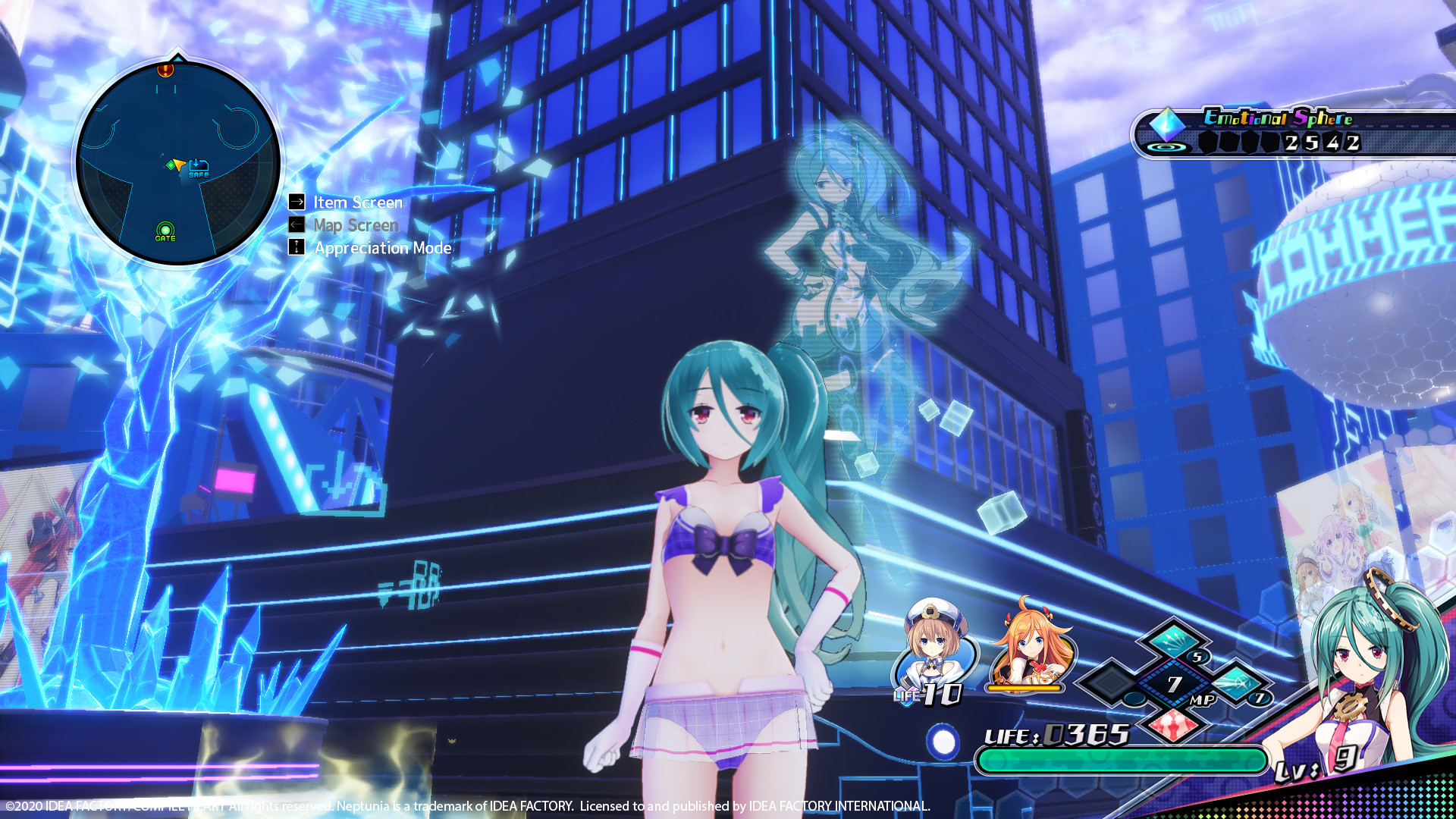 Neptunia Virtual Stars - Bikini Outfit: V-Idol Set screenshot 2