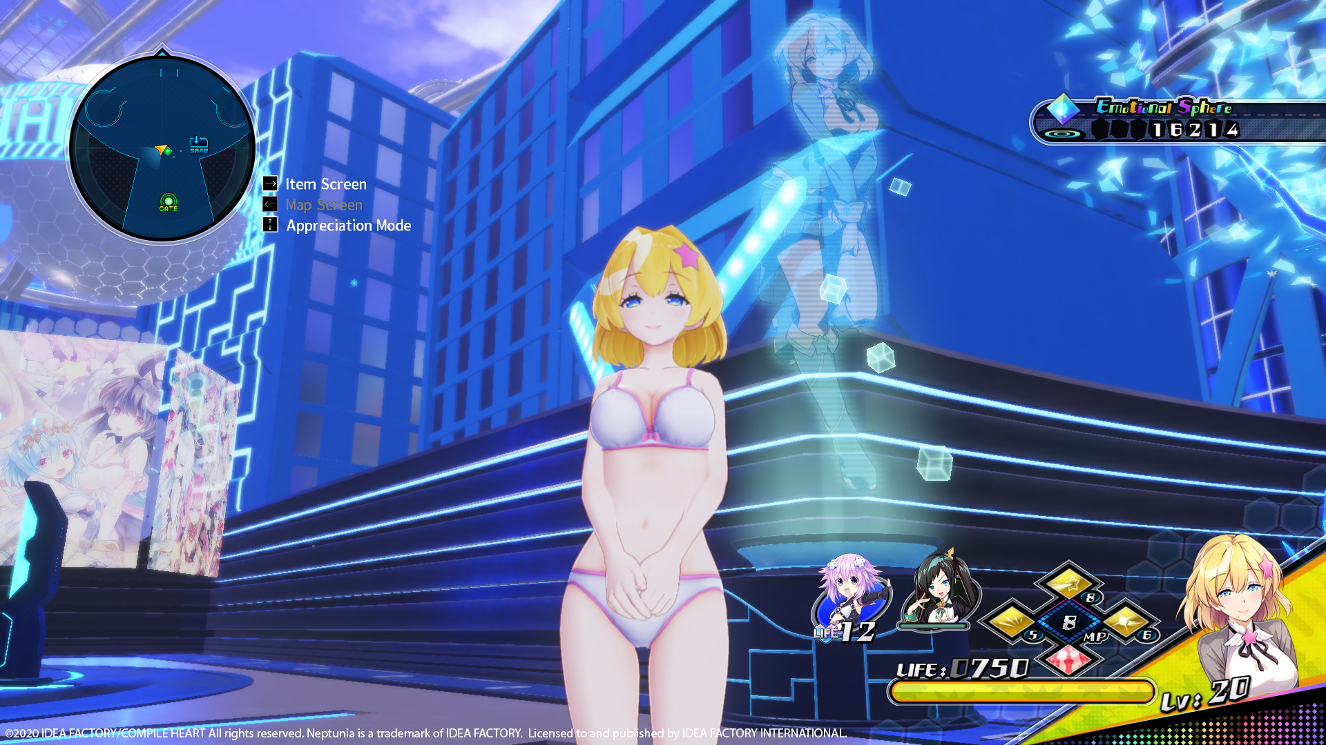 Neptunia Virtual Stars - Swimsuit Outfit: V-Idol Set screenshot 5