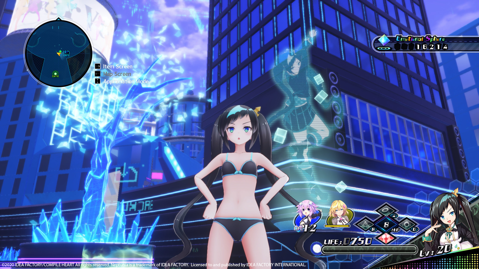 Neptunia Virtual Stars - Swimsuit Outfit: V-Idol Set screenshot 4