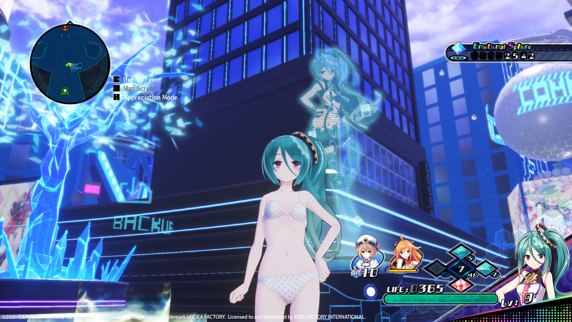 Neptunia Virtual Stars - Swimsuit Outfit: V-Idol Set screenshot 3