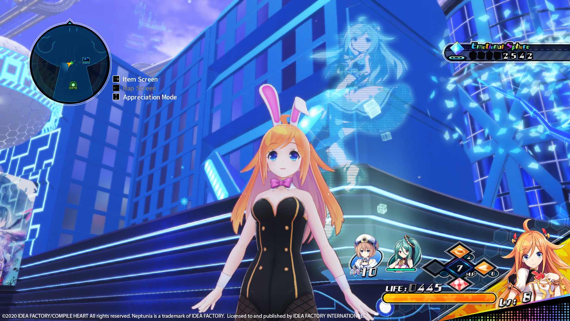 Neptunia Virtual Stars - Bunny Outfit: V-Idol Set screenshot 1