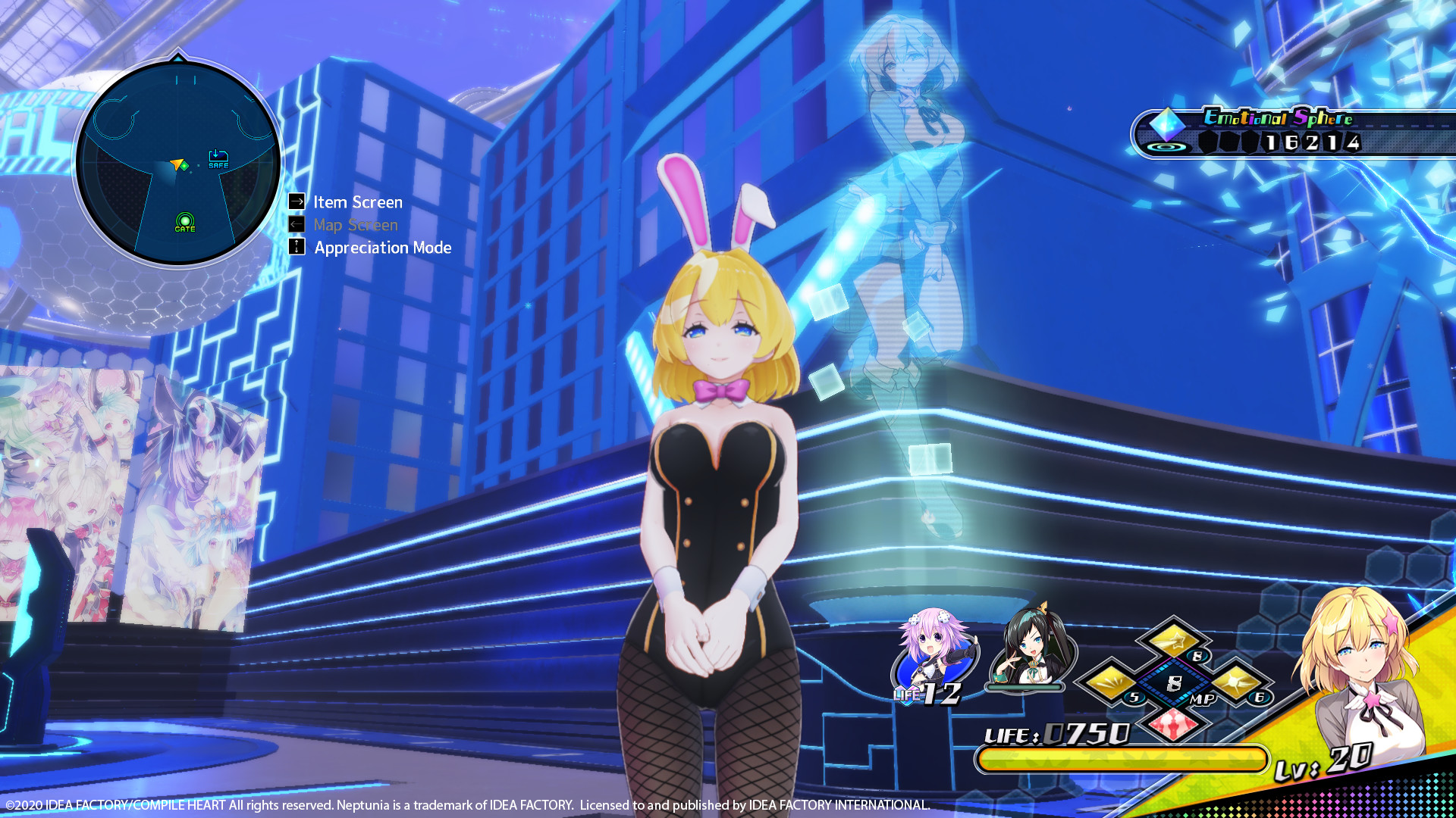 Neptunia Virtual Stars - Bunny Outfit: V-Idol Set screenshot 4