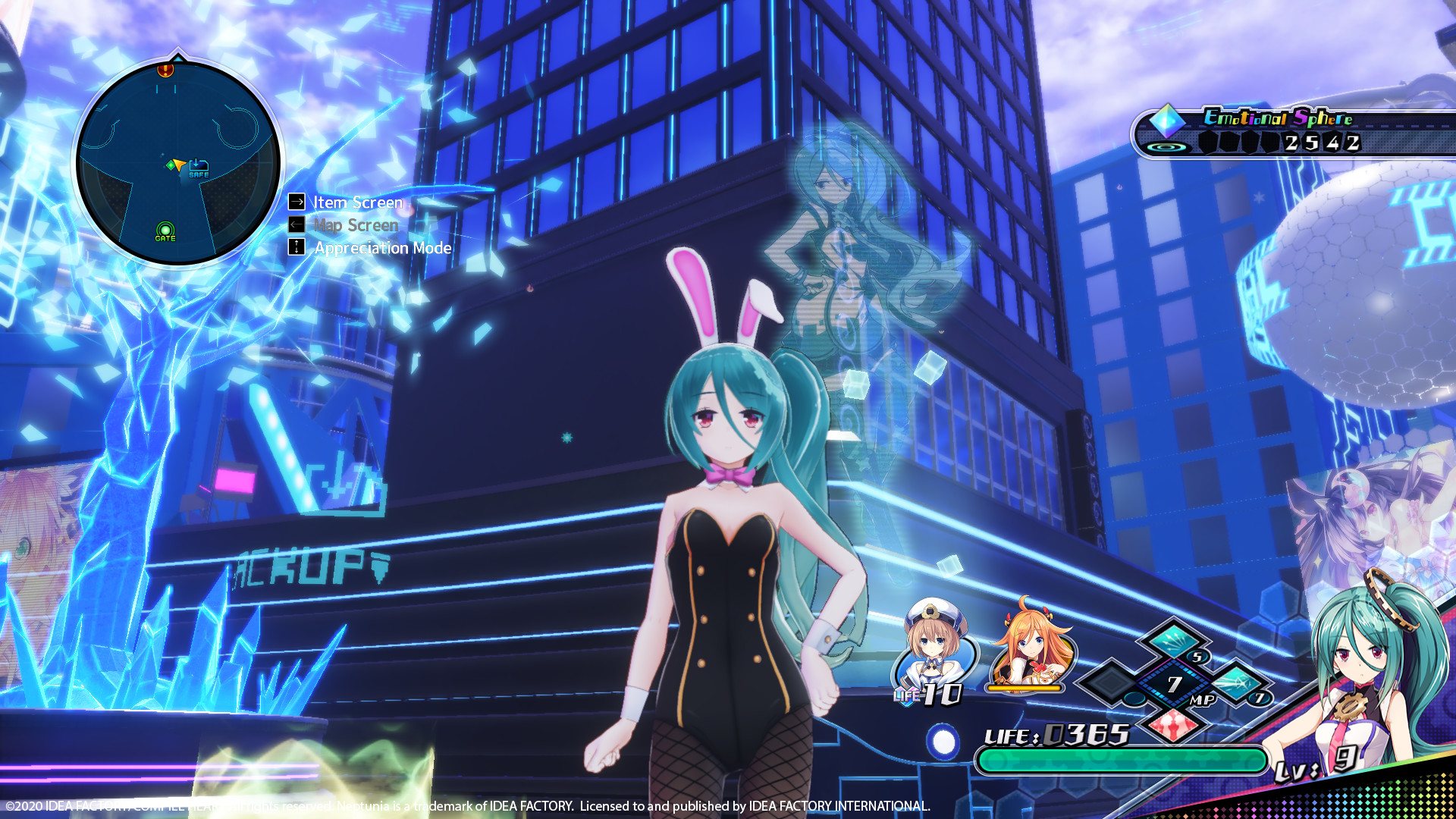 Neptunia Virtual Stars - Bunny Outfit: V-Idol Set screenshot 2