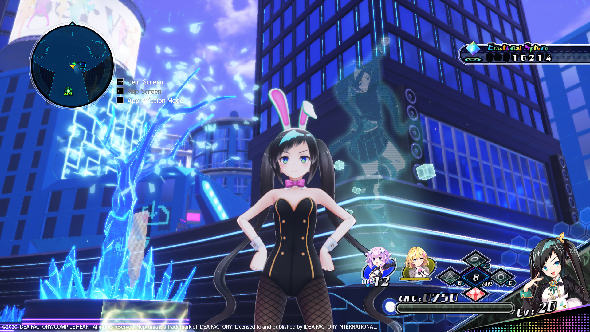 Neptunia Virtual Stars - Bunny Outfit: V-Idol Set screenshot 3