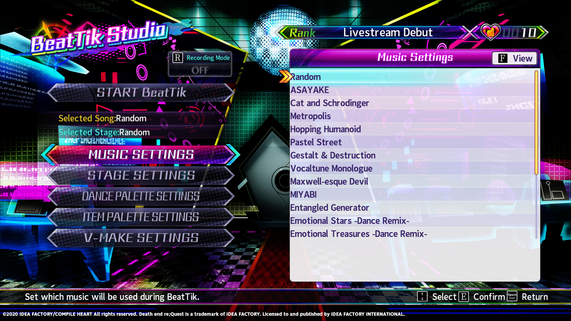 Neptunia Virtual Stars - Unlock All BeatTik Songs screenshot 1