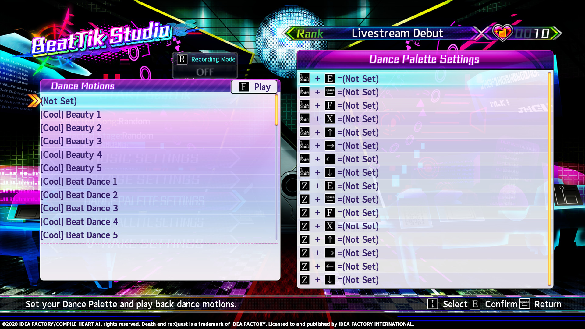 Neptunia Virtual Stars - Unlock All BeatTik Dances screenshot 1