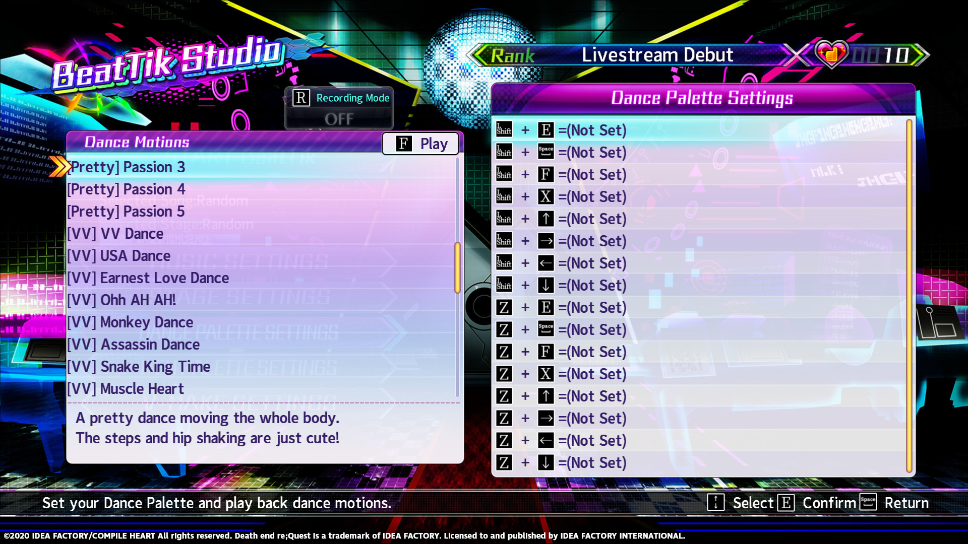 Neptunia Virtual Stars - Unlock All BeatTik Dances screenshot 3