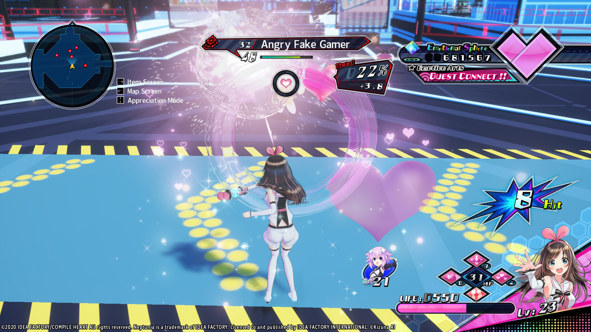 Neptunia Virtual Stars - Kizuna AI (Character & Story) screenshot 4