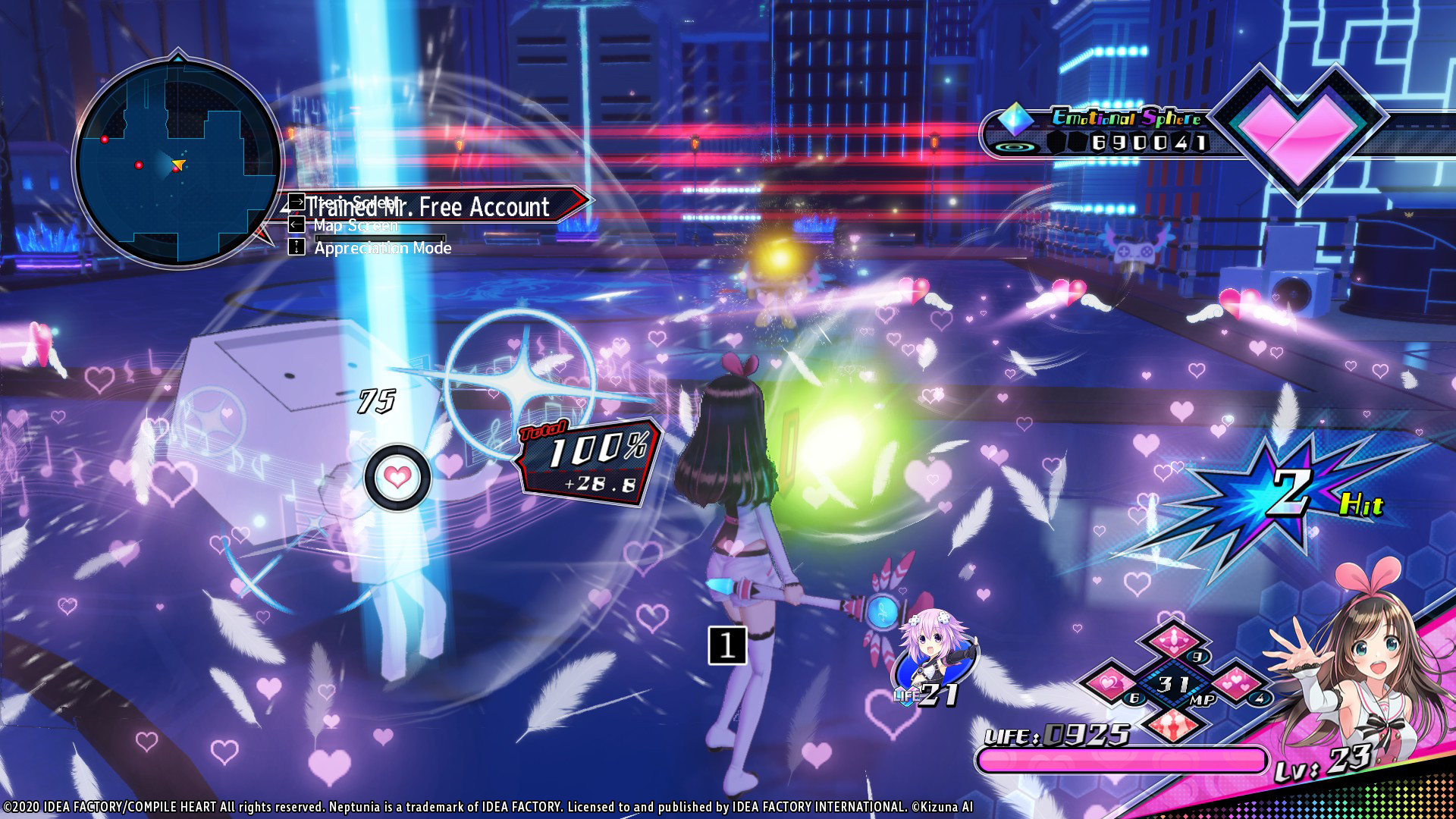 Neptunia Virtual Stars - Kizuna AI (Character & Story) screenshot 3
