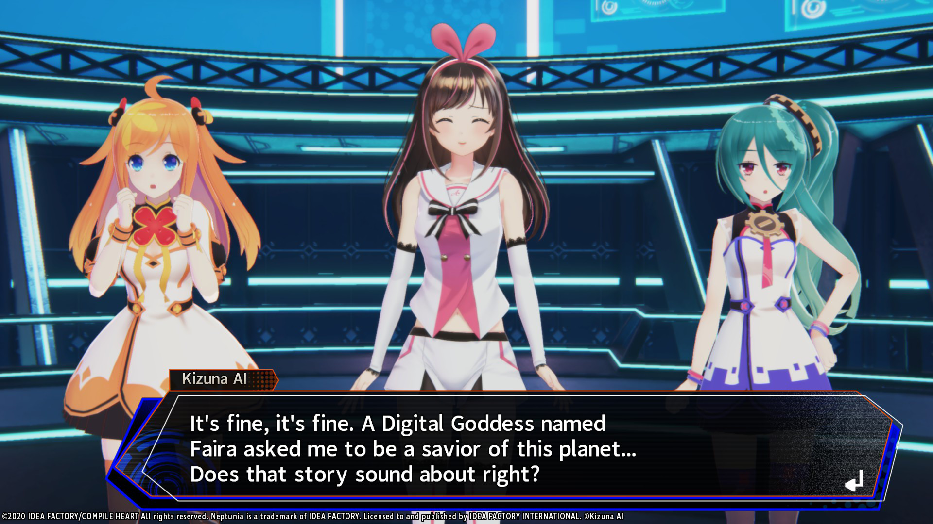 Neptunia Virtual Stars - Kizuna AI (Character & Story) screenshot 7