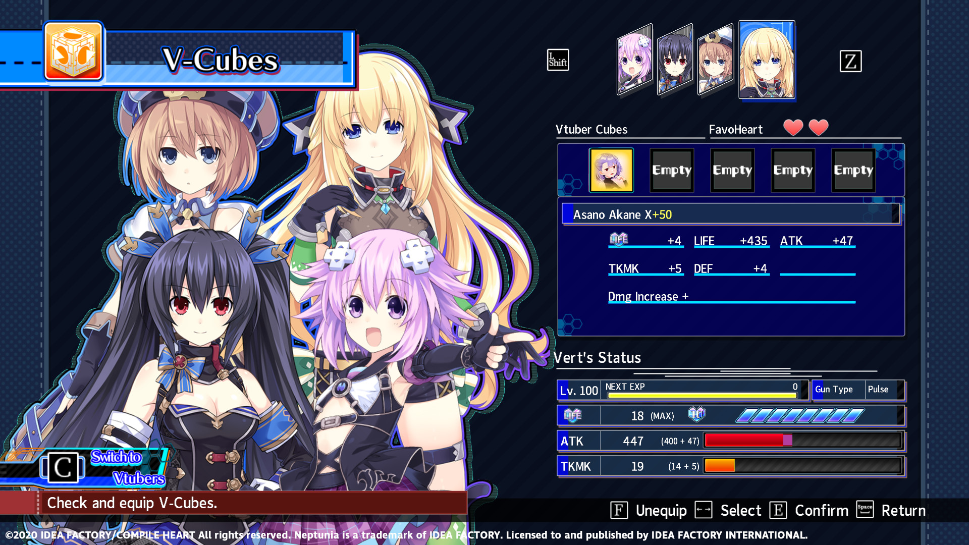 Neptunia Virtual Stars - Asano Sisters Project Pack screenshot 5