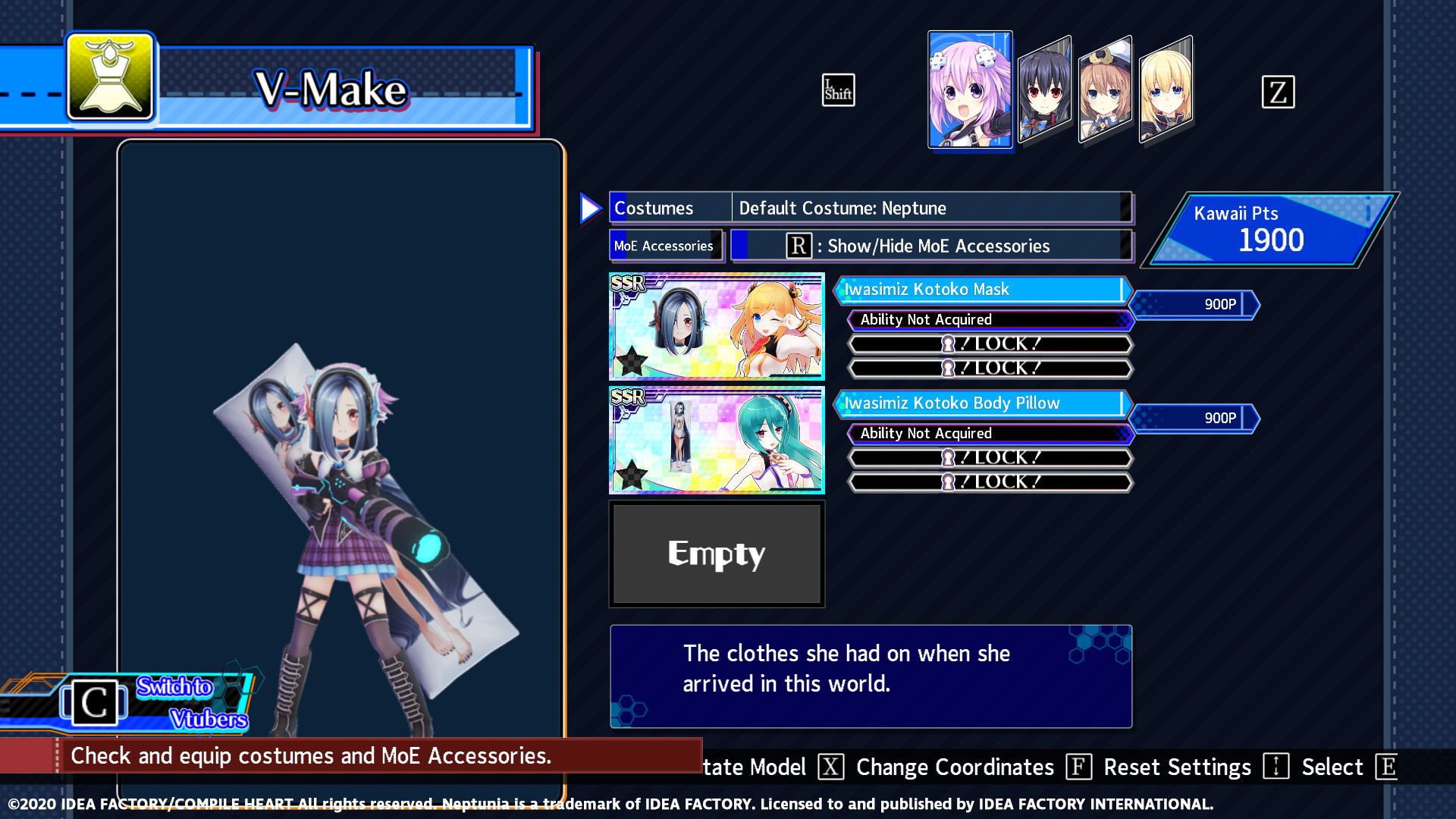 Neptunia Virtual Stars - Iwasimiz Kotoko Pack screenshot 2