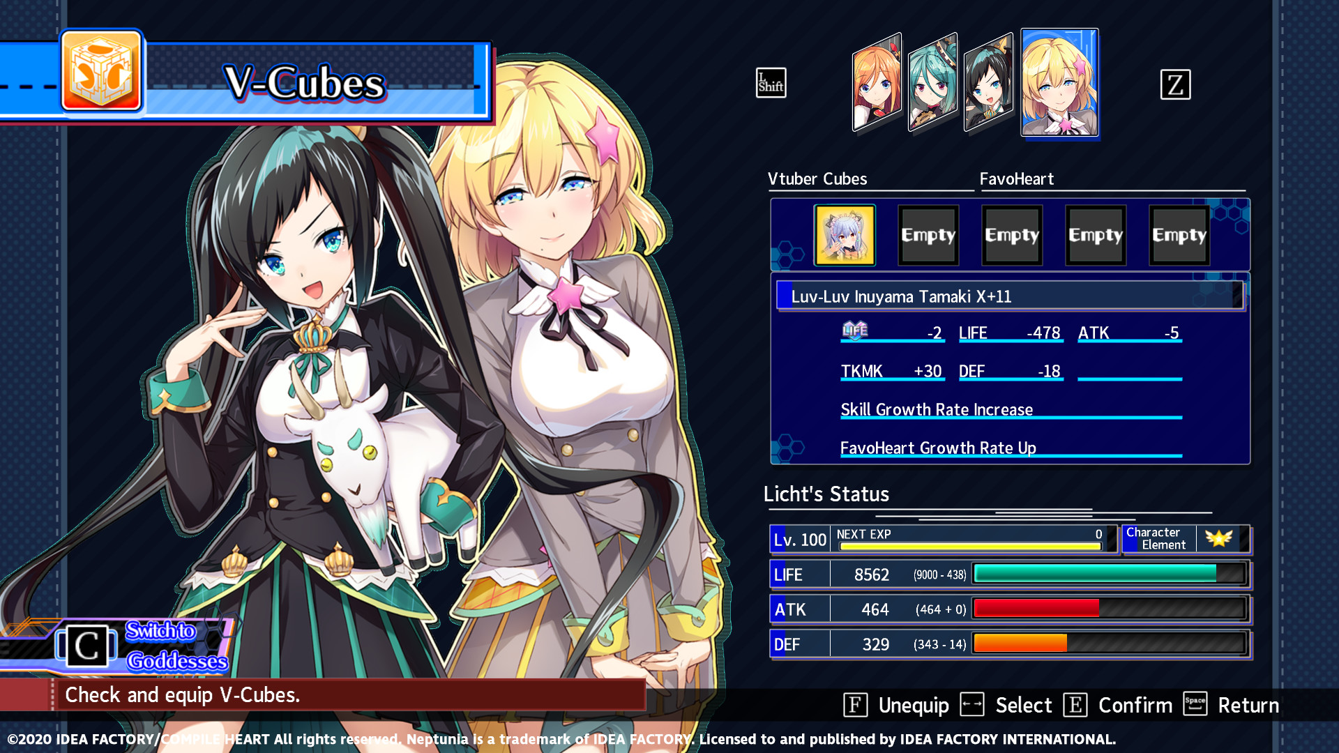 Neptunia Virtual Stars - Inuyama Tamaki Pack screenshot 3