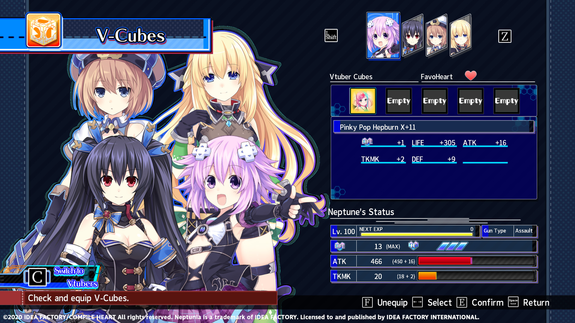 Neptunia Virtual Stars - Pinky Pop Hepburn Pack screenshot 4