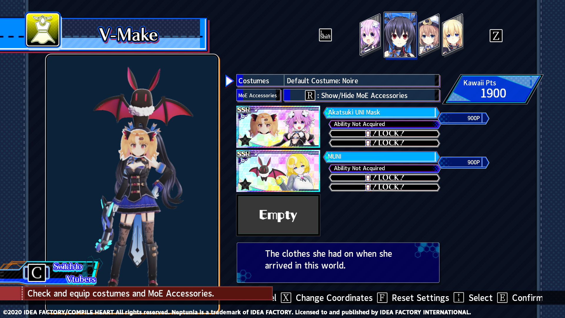 Neptunia Virtual Stars - Akatsuki UNI Pack screenshot 2