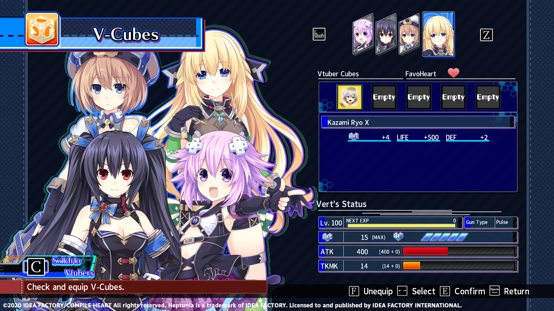 Neptunia Virtual Stars - Game Club Project Pack screenshot 4