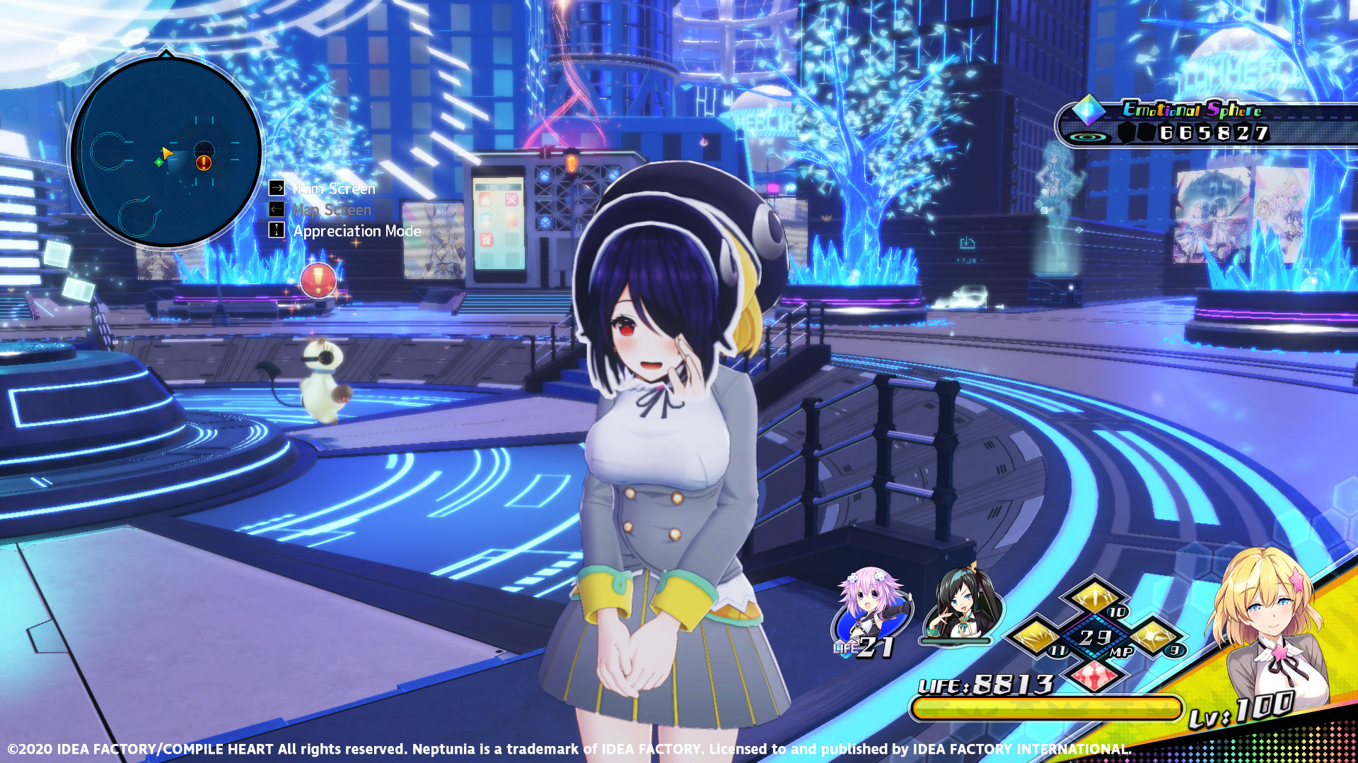 Neptunia Virtual Stars - Aogiri High School Pack screenshot 1