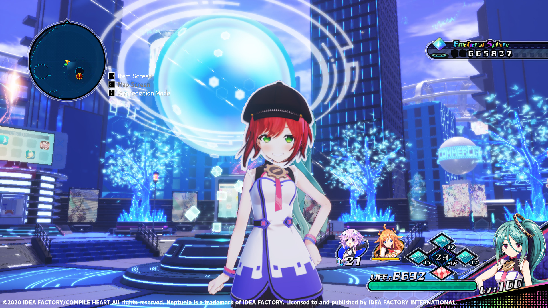 Neptunia Virtual Stars - Aogiri High School Pack screenshot 3