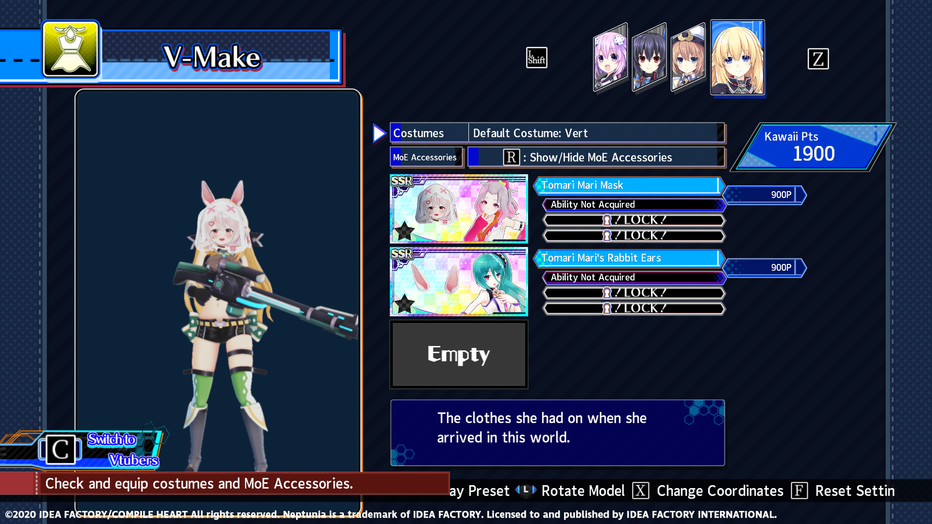 Neptunia Virtual Stars - Tomari Mari Pack screenshot 2