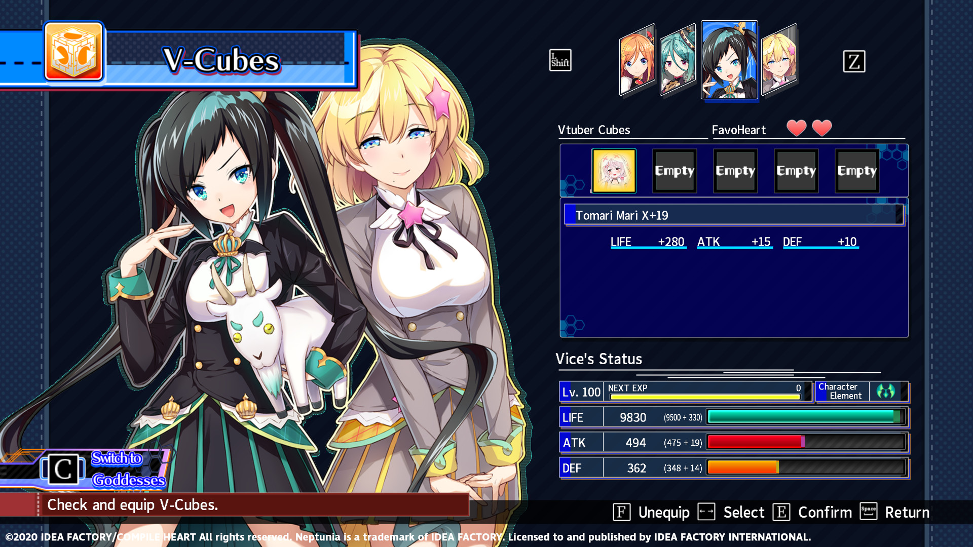Neptunia Virtual Stars - Tomari Mari Pack screenshot 3