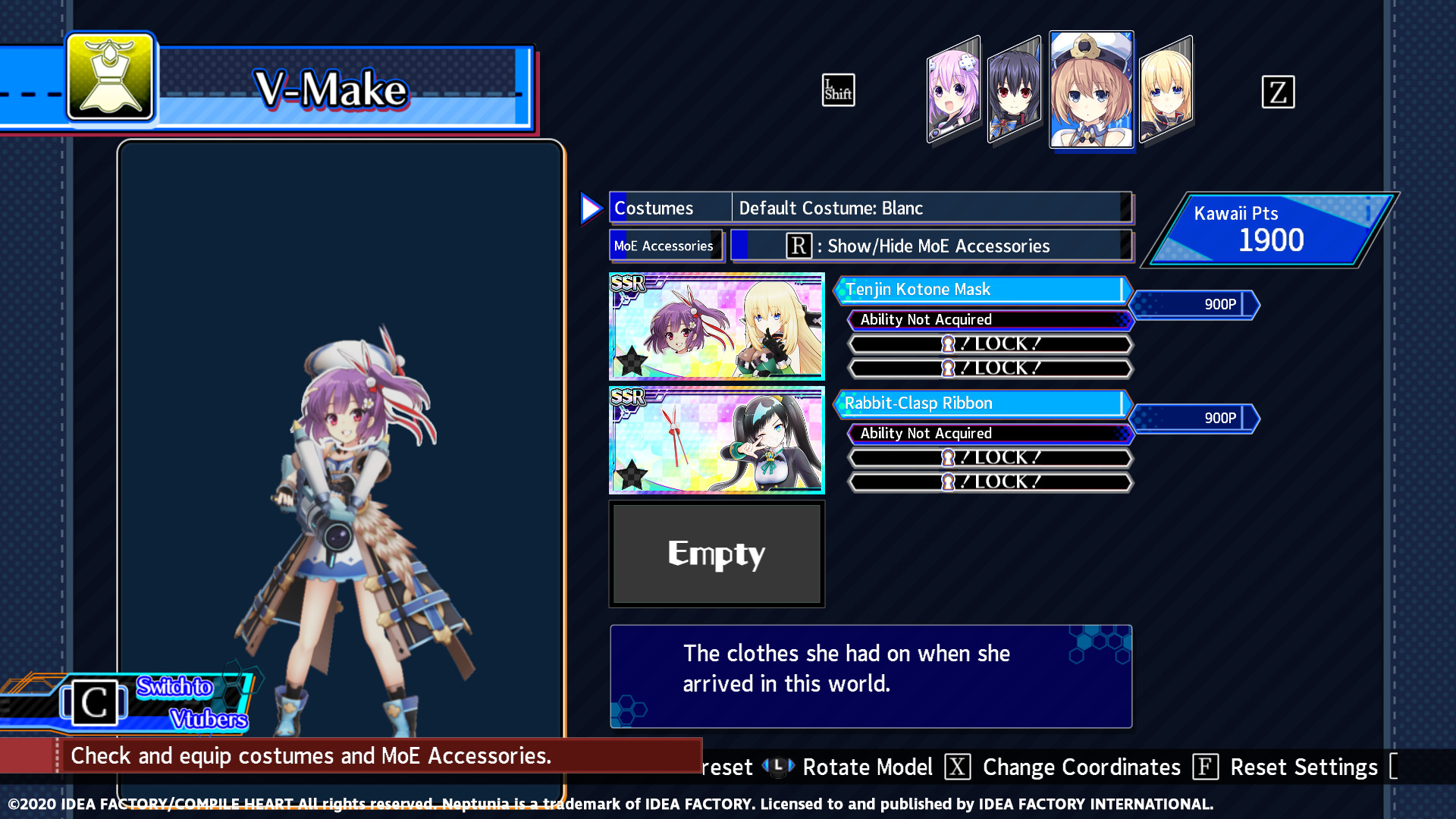 Neptunia Virtual Stars - Tenjin Kotone Pack screenshot 3