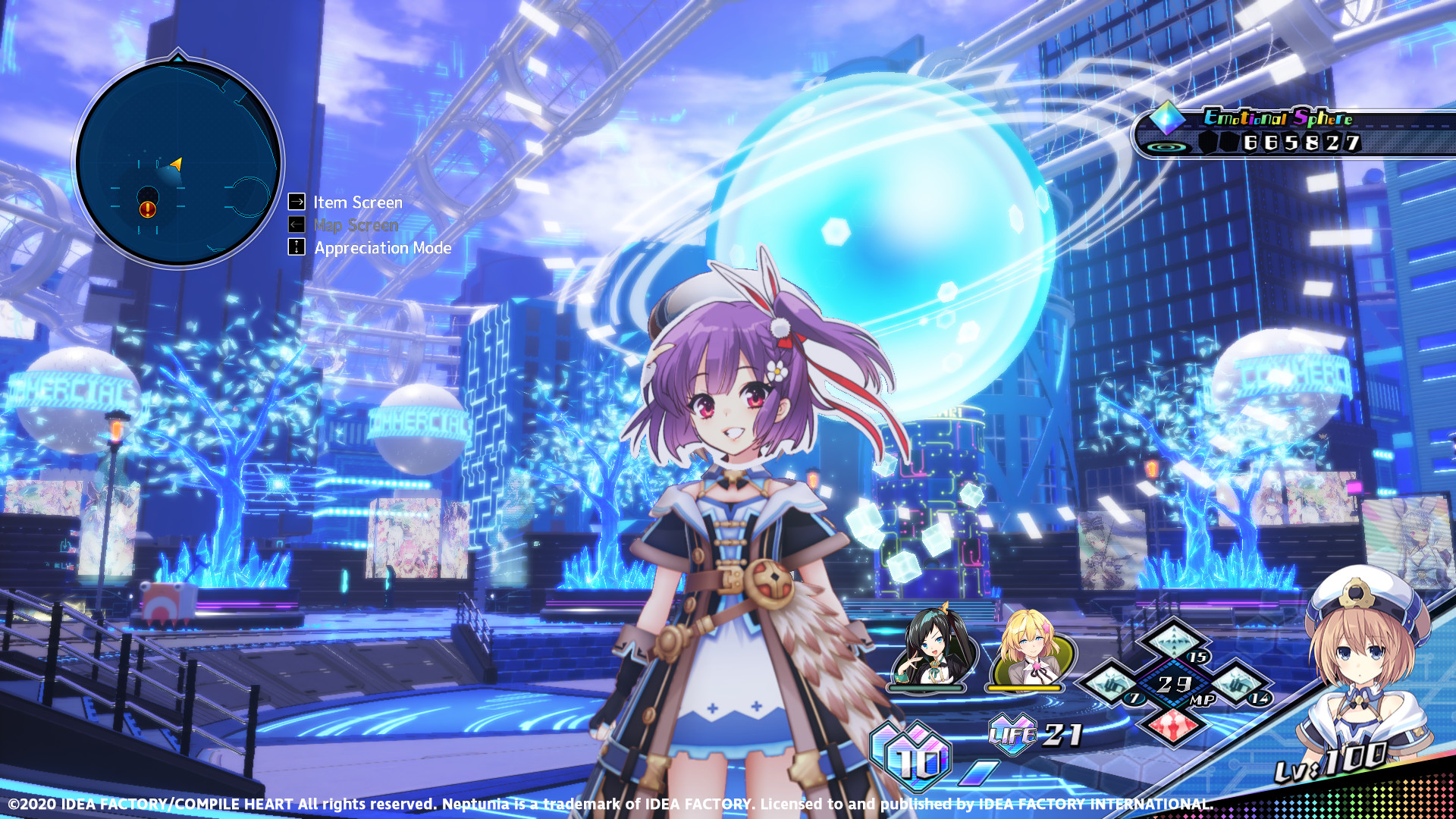 Neptunia Virtual Stars - Tenjin Kotone Pack screenshot 1