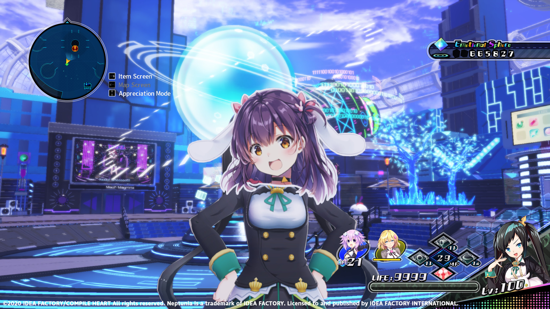 Neptunia Virtual Stars - Hibiki Ao Pack screenshot 1