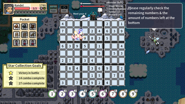 Sudoku RPG screenshot