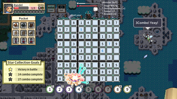 Sudoku RPG screenshot