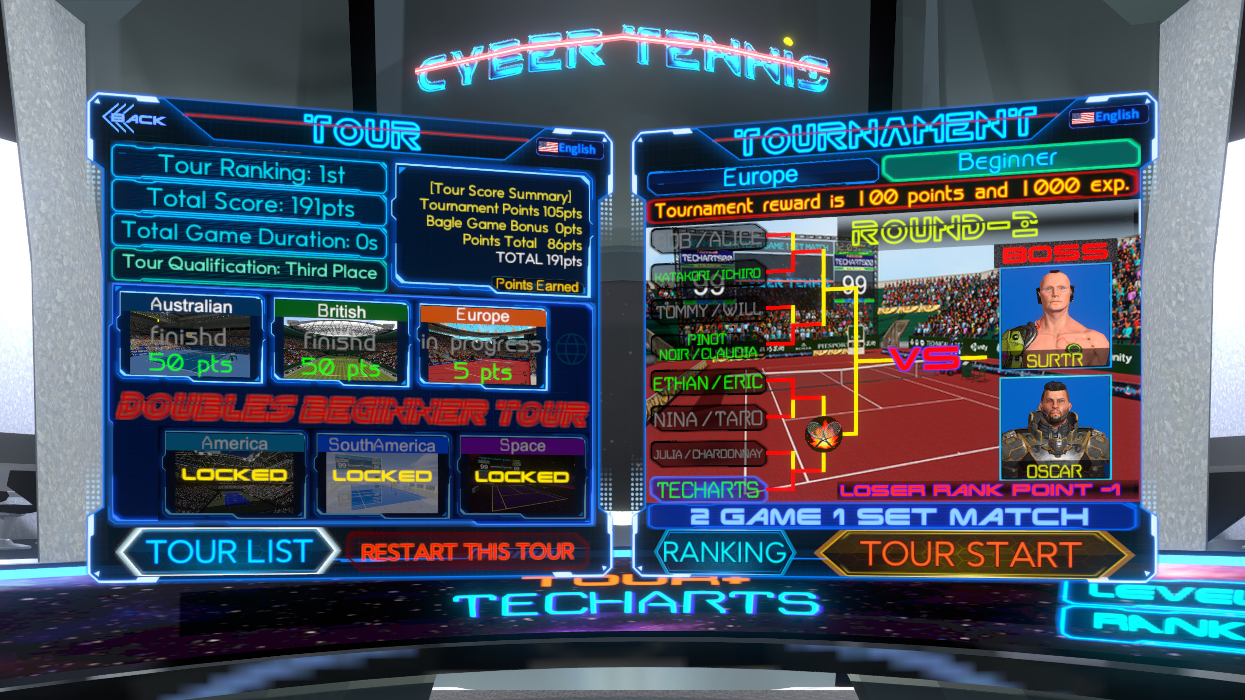 CYBER TENNIS screenshot 11