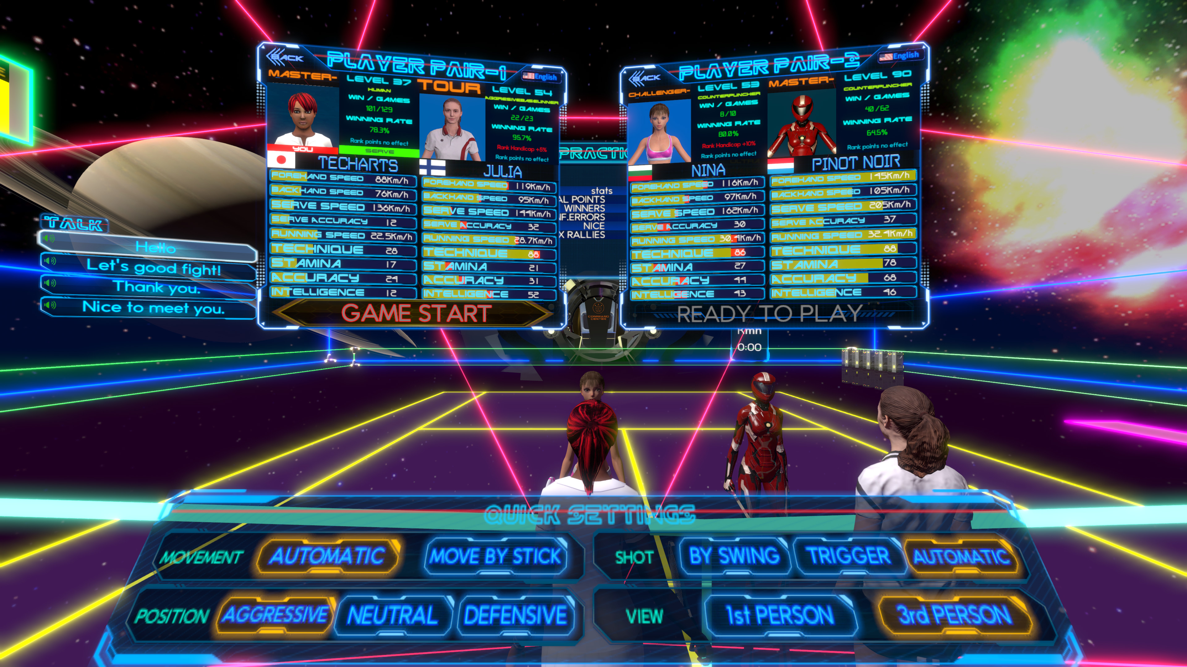 CYBER TENNIS screenshot 1