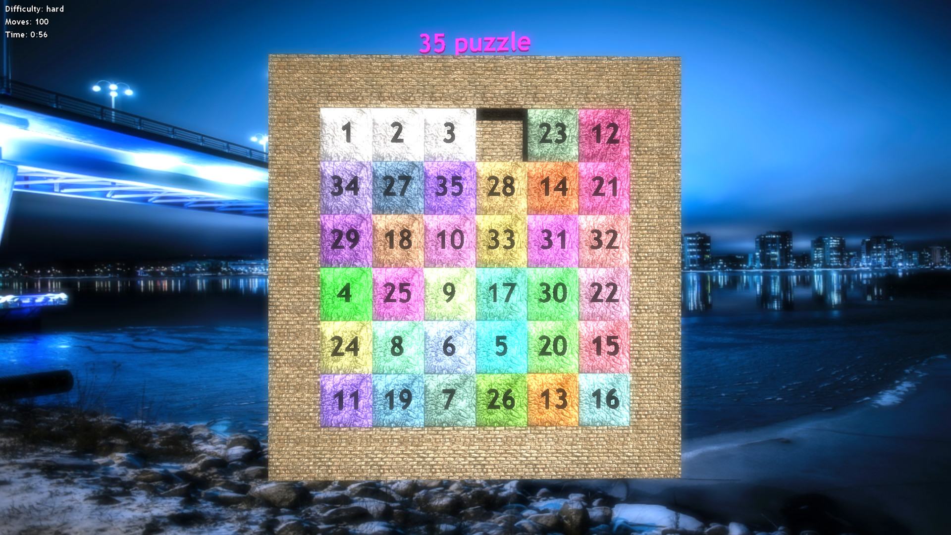 15 puzzle screenshot 2