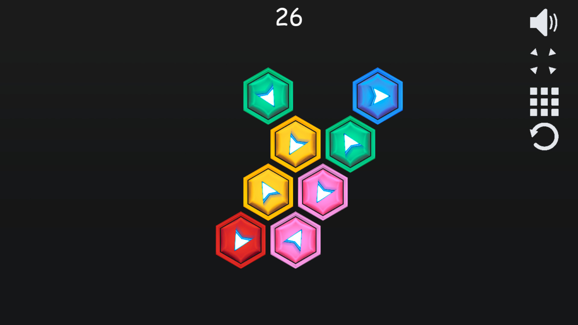Hexagon puzzle screenshot 1