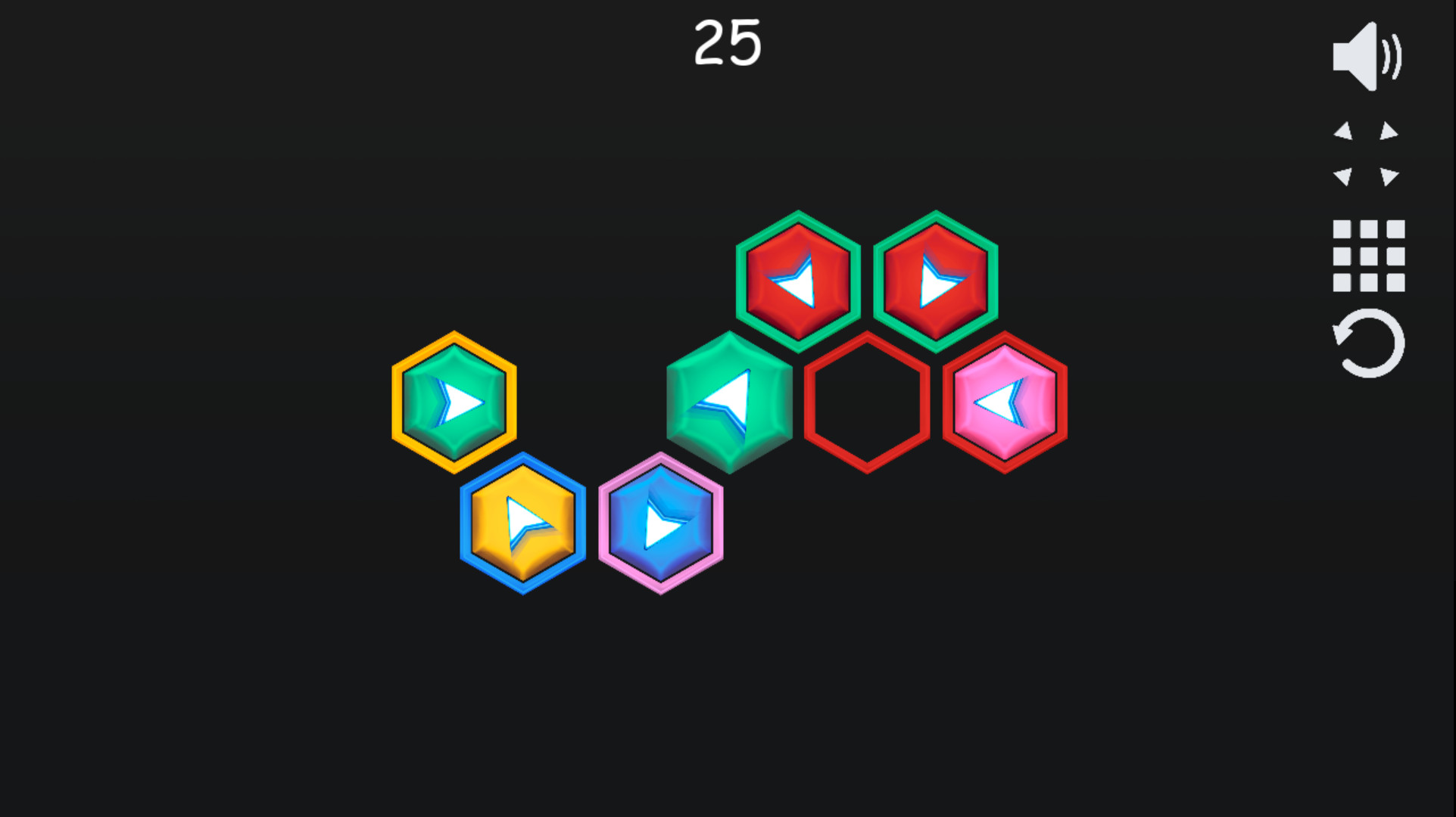 Hexagon puzzle screenshot 2