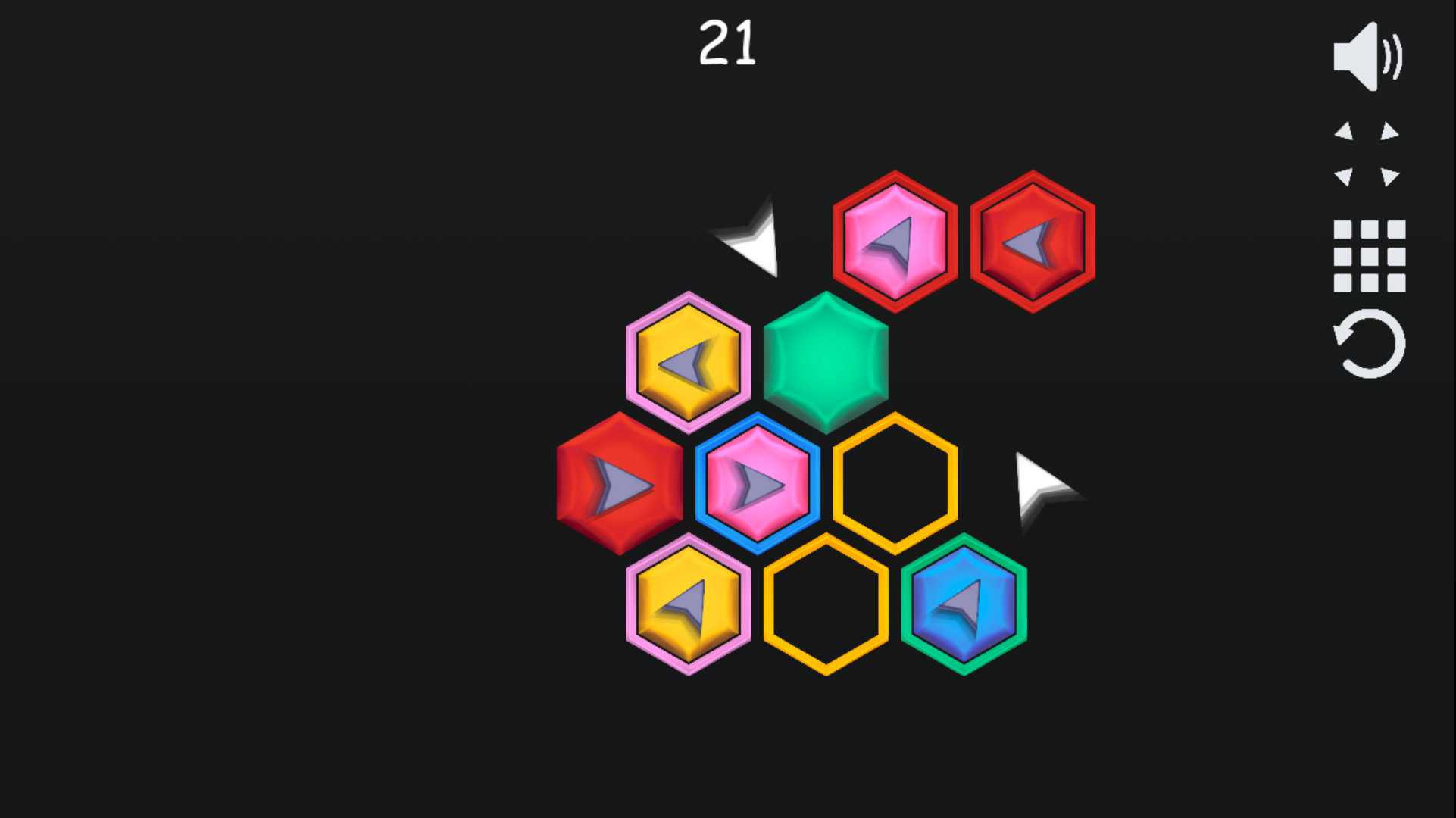 Hexagon puzzle screenshot 3