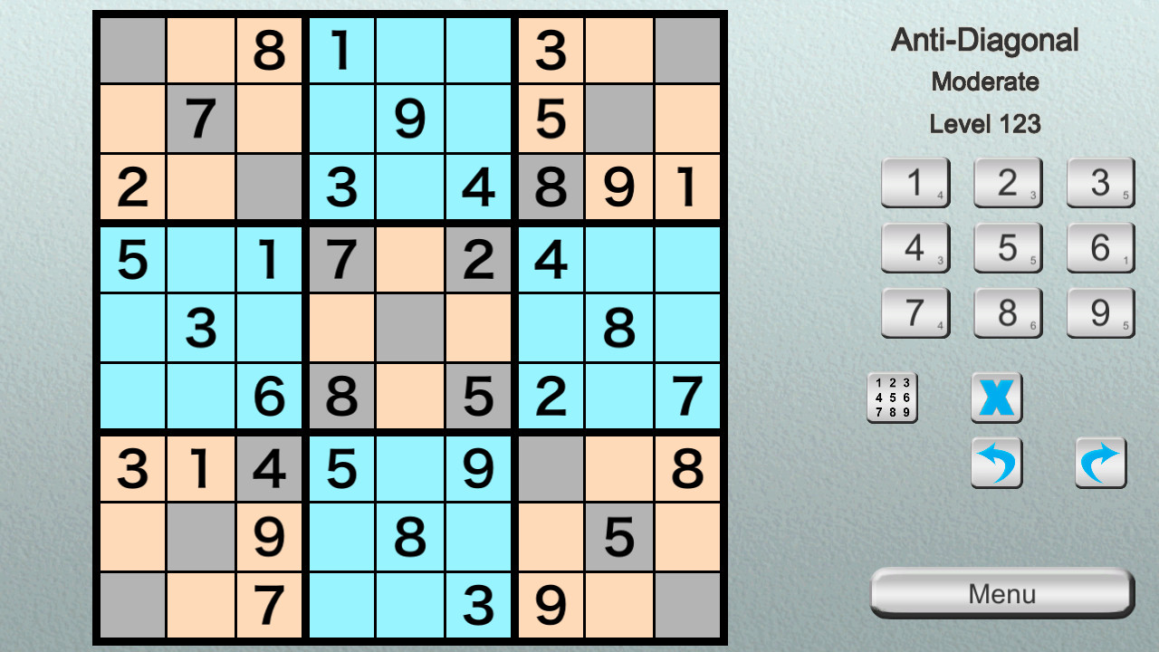 Ultimate Sudoku Collection - Basic Anti Diagonal Pack screenshot 1