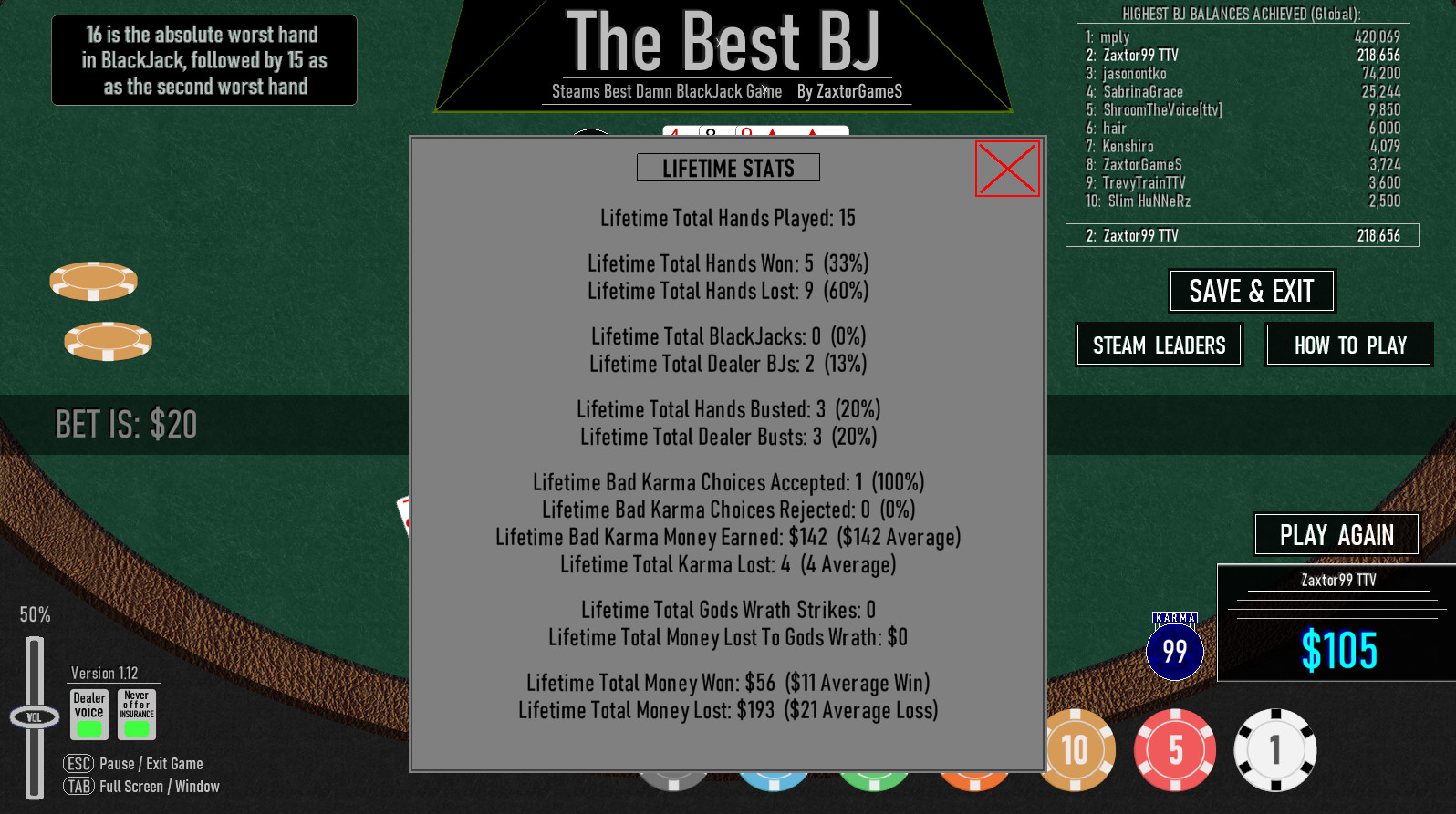 The Best BJ screenshot 7