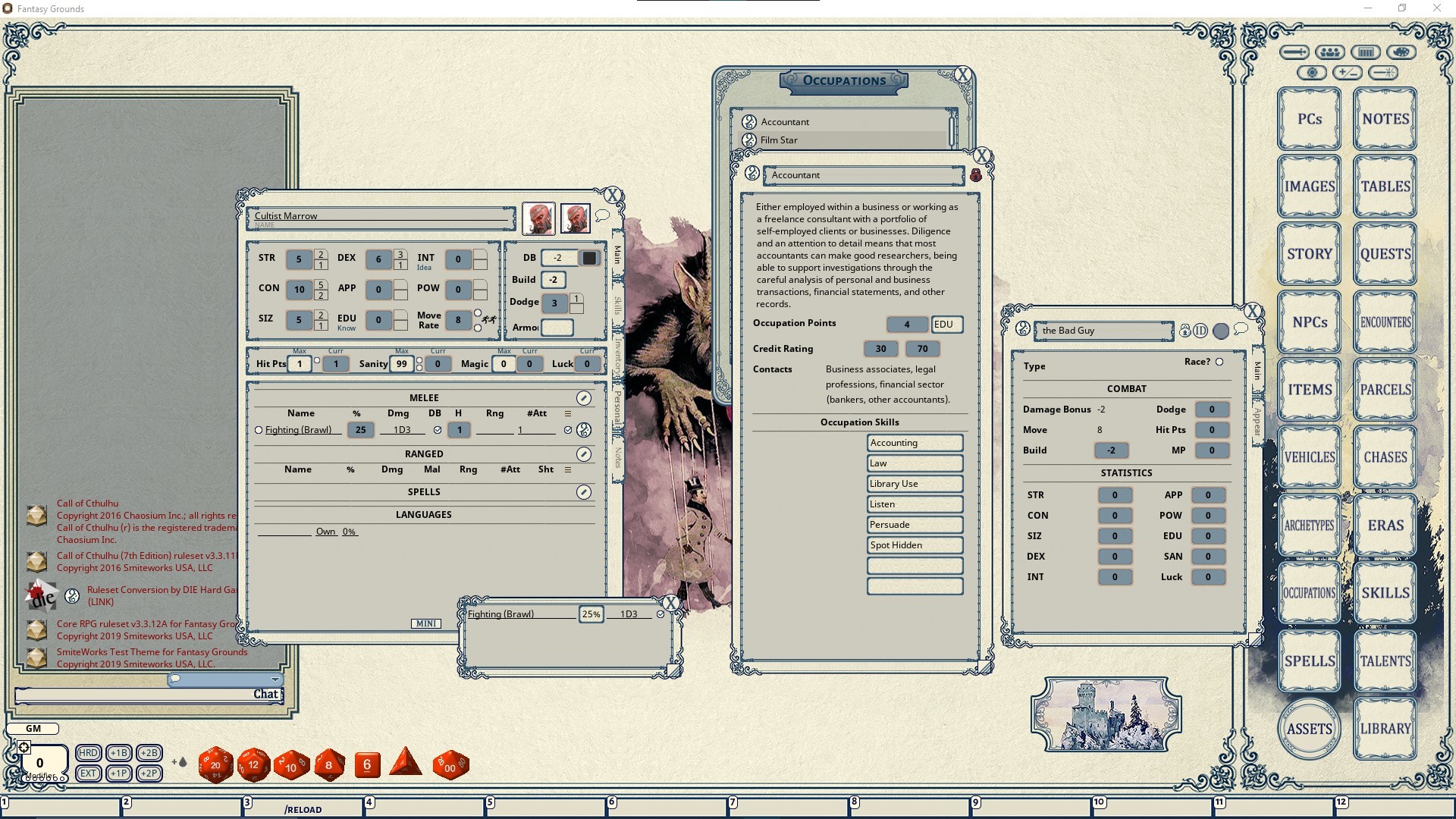 Fantasy Grounds - FG Theme - Winter screenshot 3