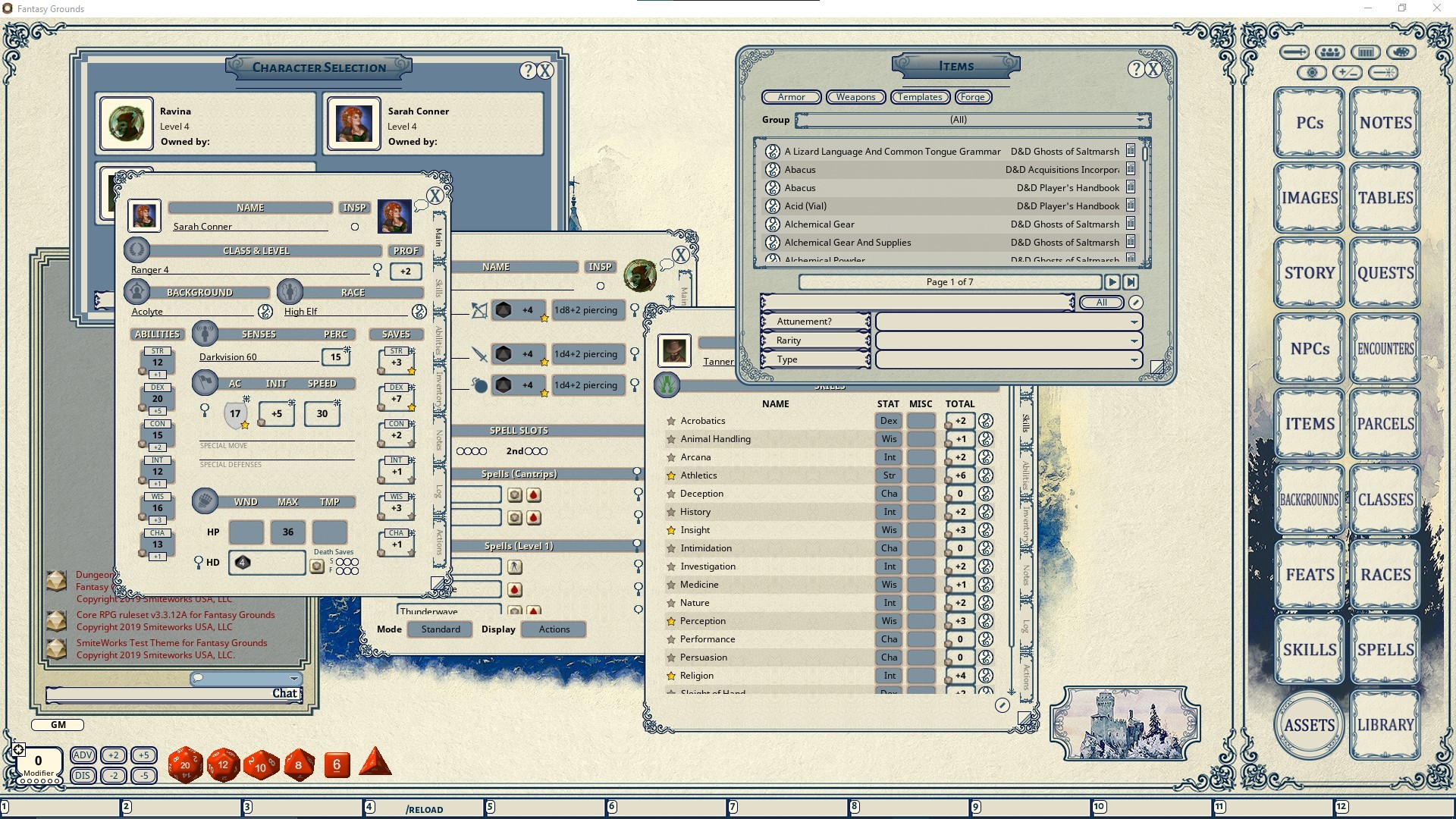 Fantasy Grounds - FG Theme - Winter screenshot 1