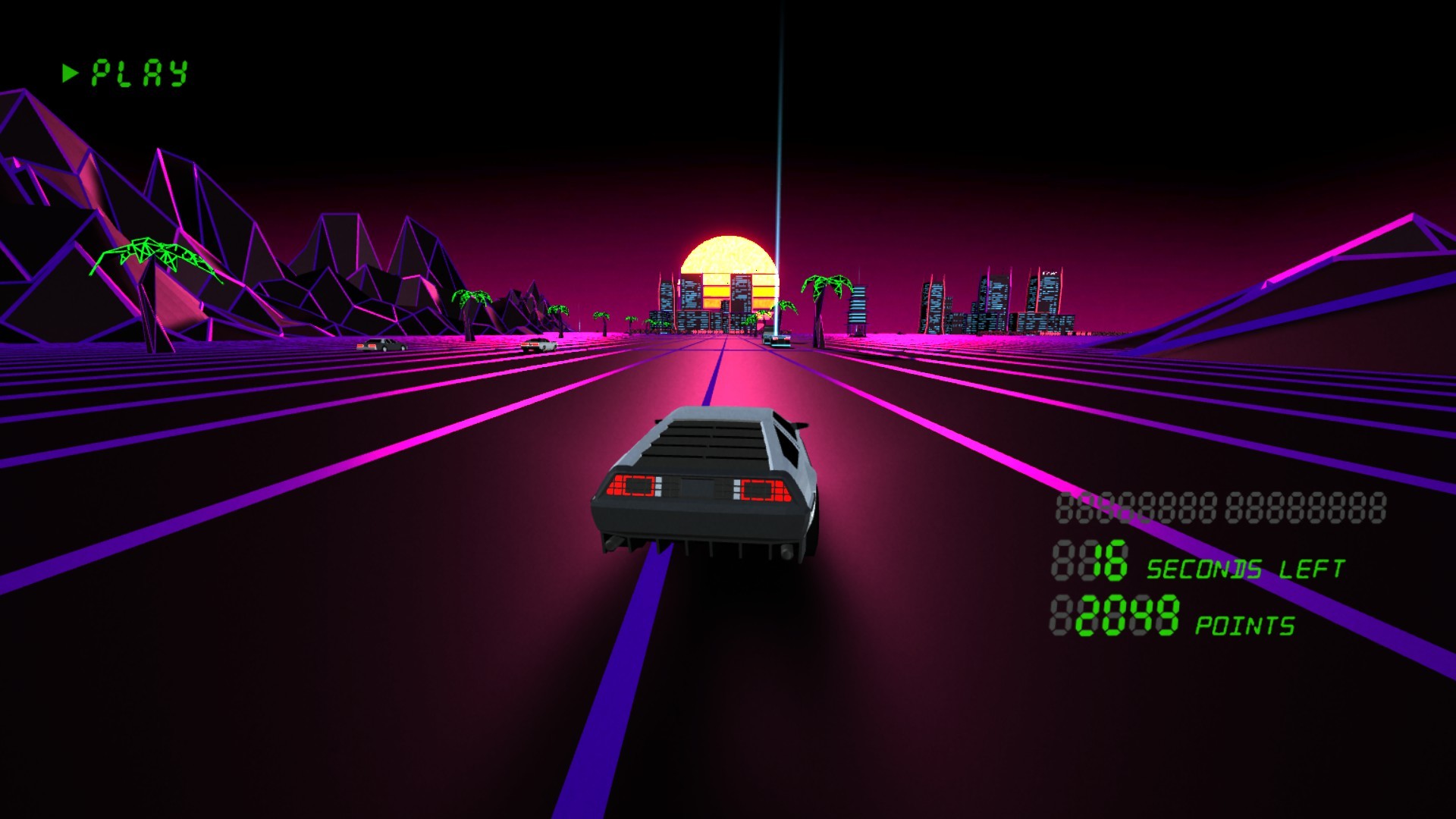 Retrowave Drive screenshot 1