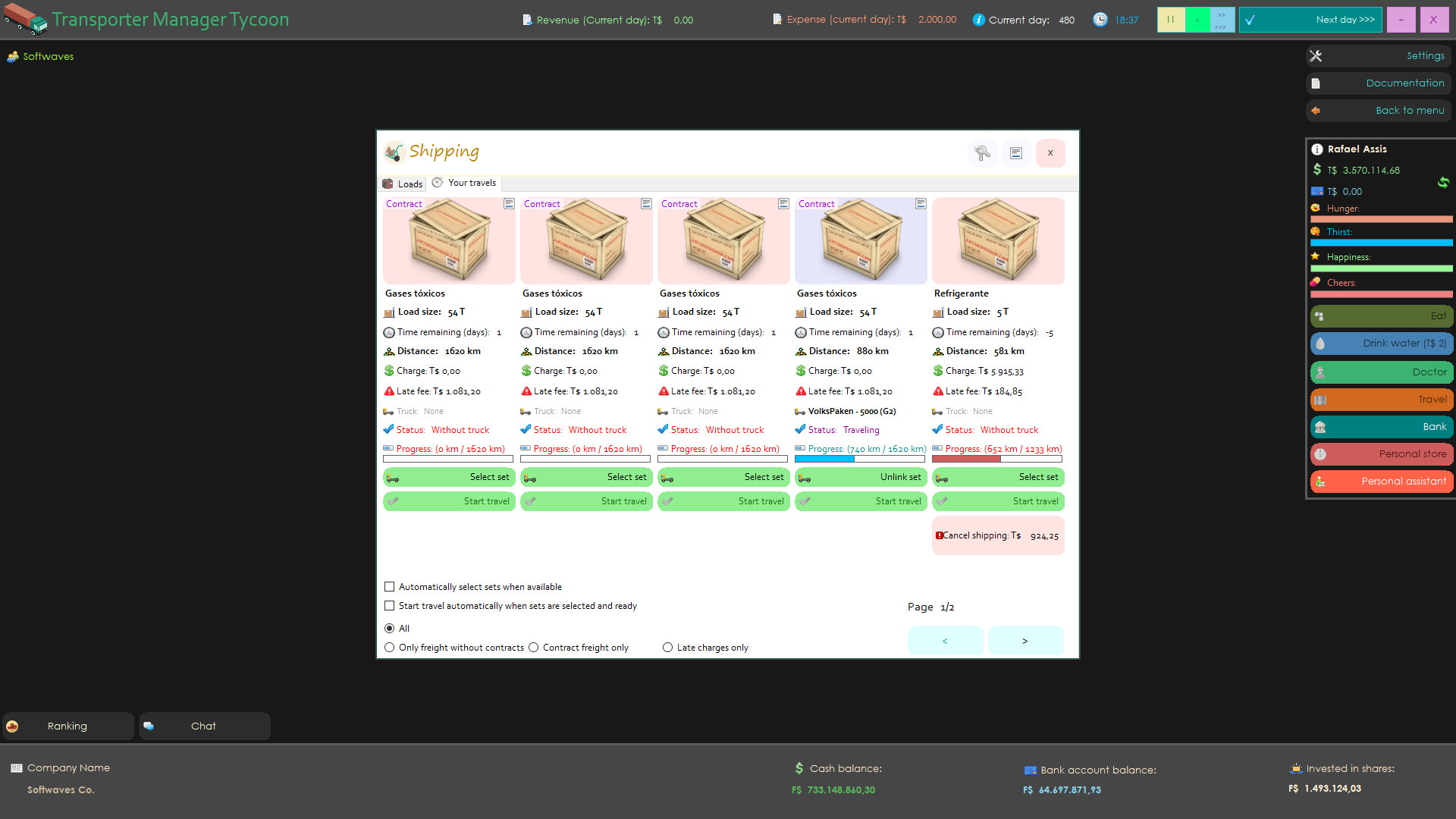 Transporter Manager Tycoon screenshot 11