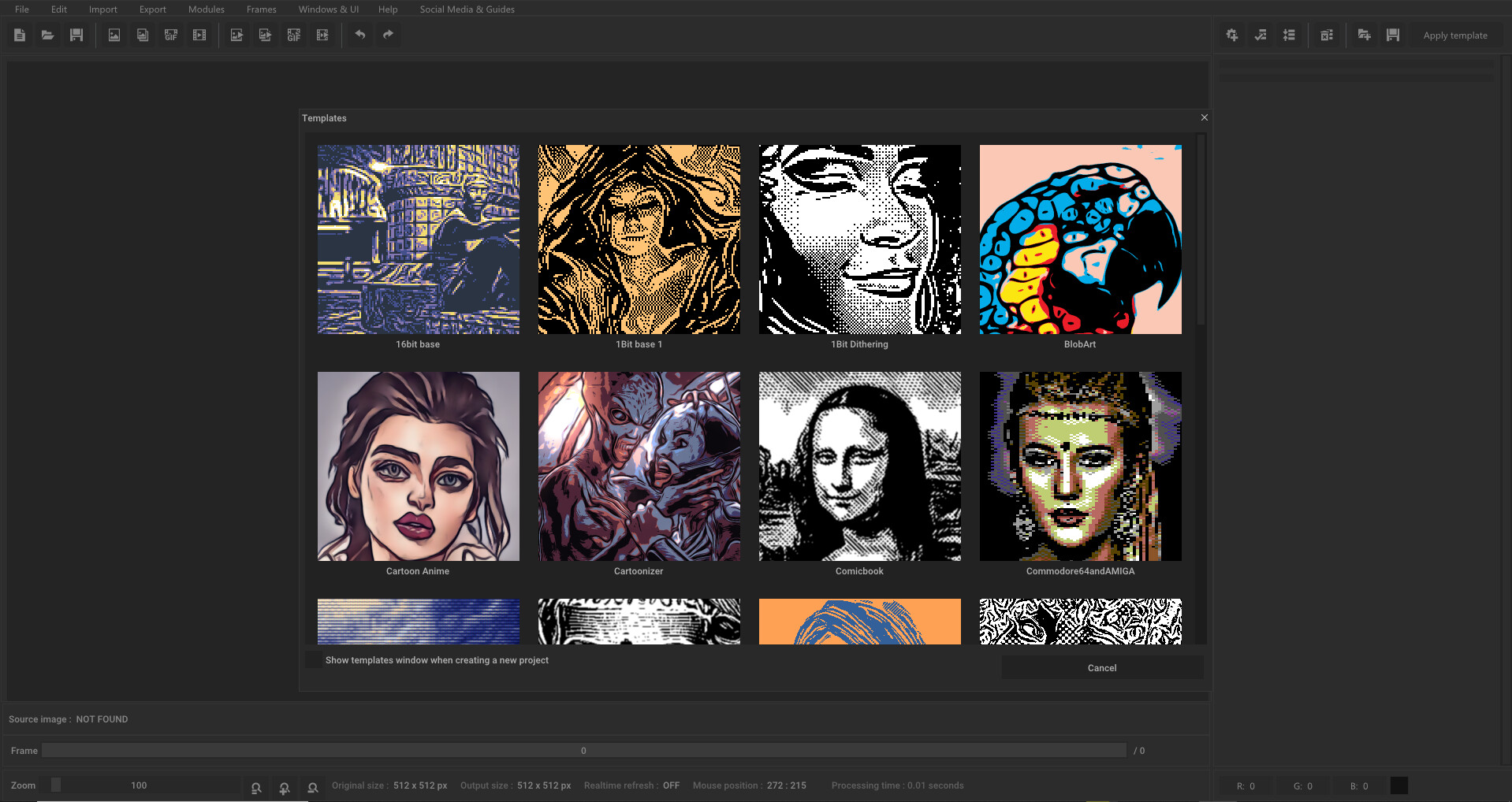 PixageFX Studio screenshot 1