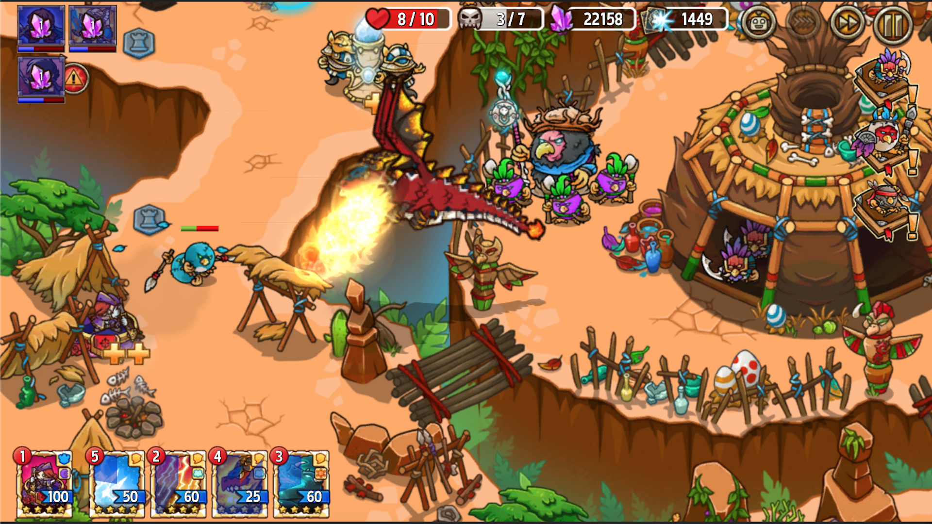 Crazy Defense Heroes screenshot 2