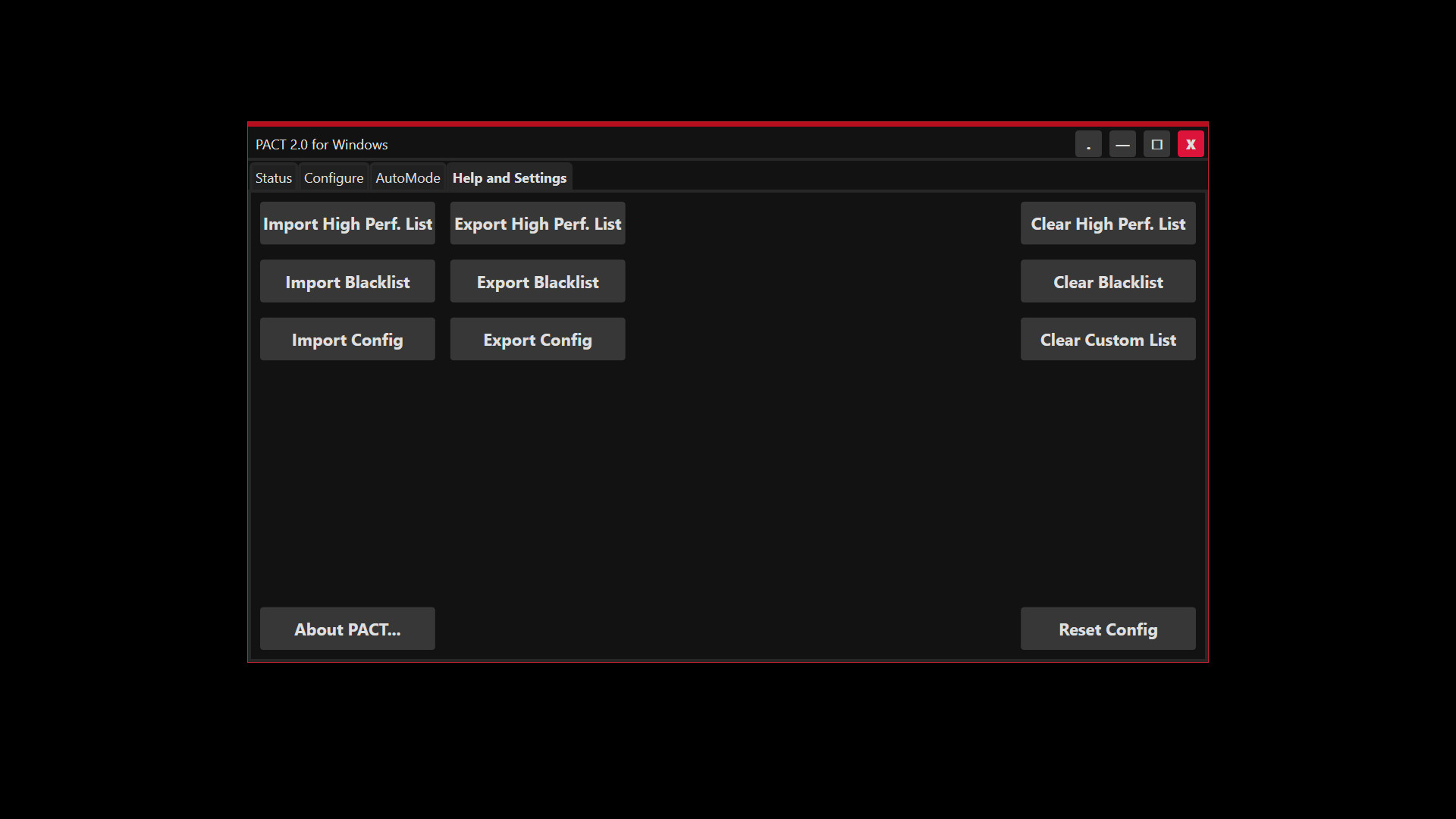 PACT - Process Affinity Control Tool screenshot 5