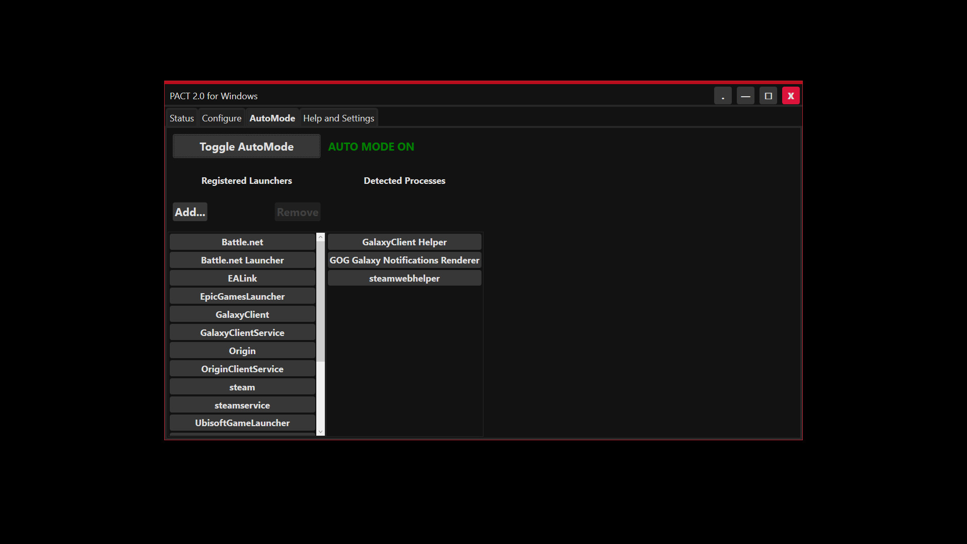 PACT - Process Affinity Control Tool screenshot 4