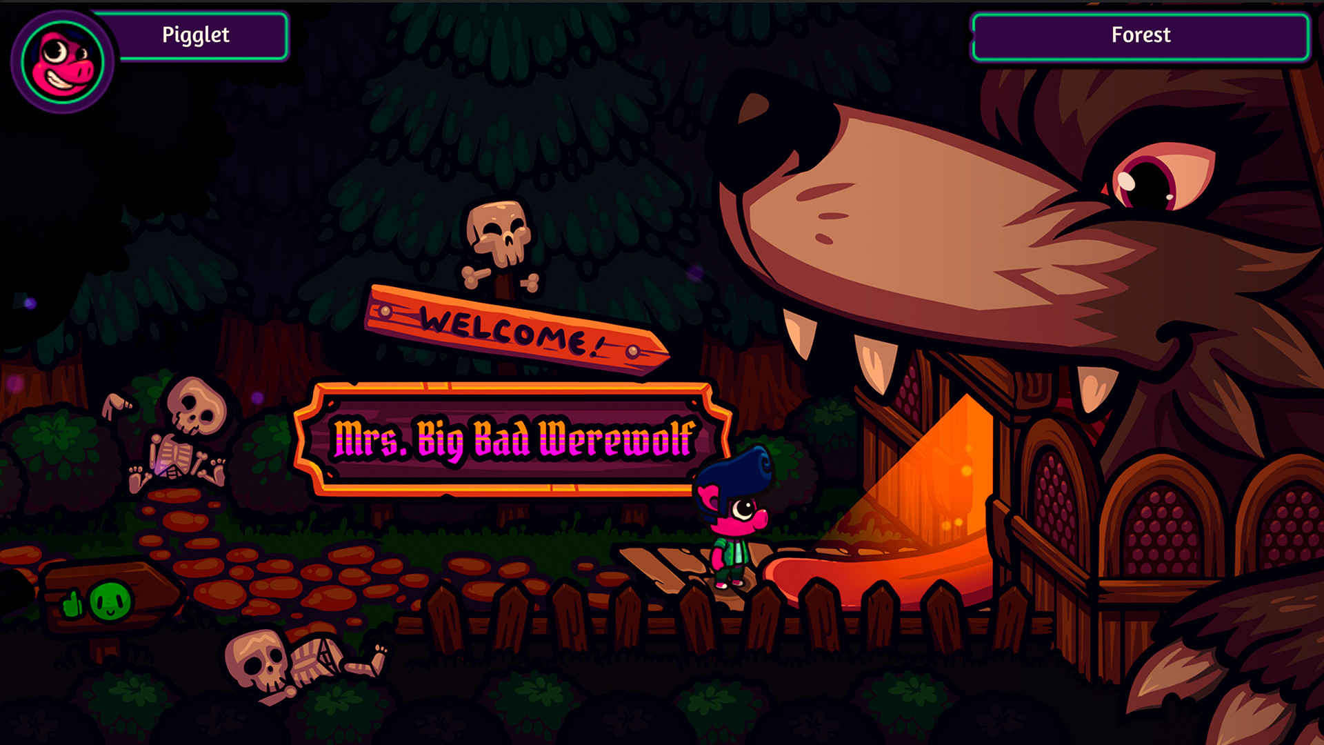Pigglet in Mrs. Big Bad Werewolf screenshot 1