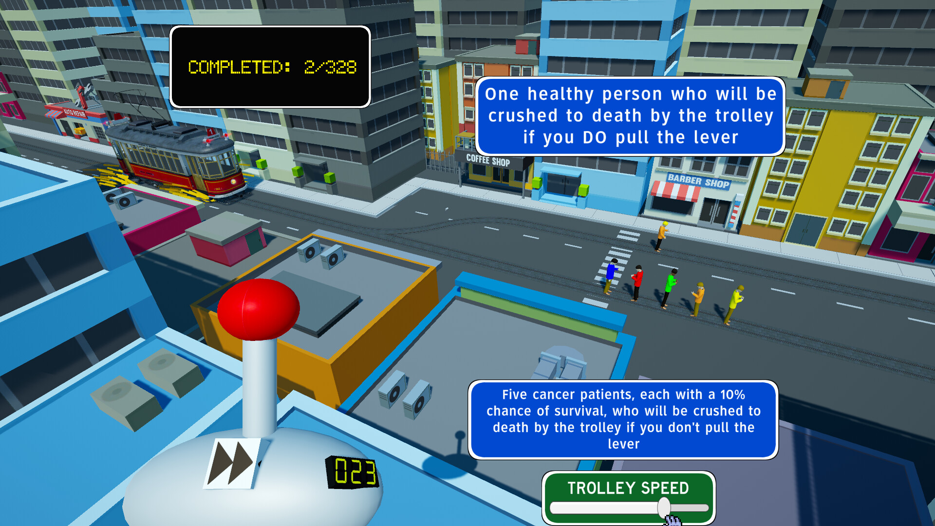 The Trolley Problem Game screenshot 1