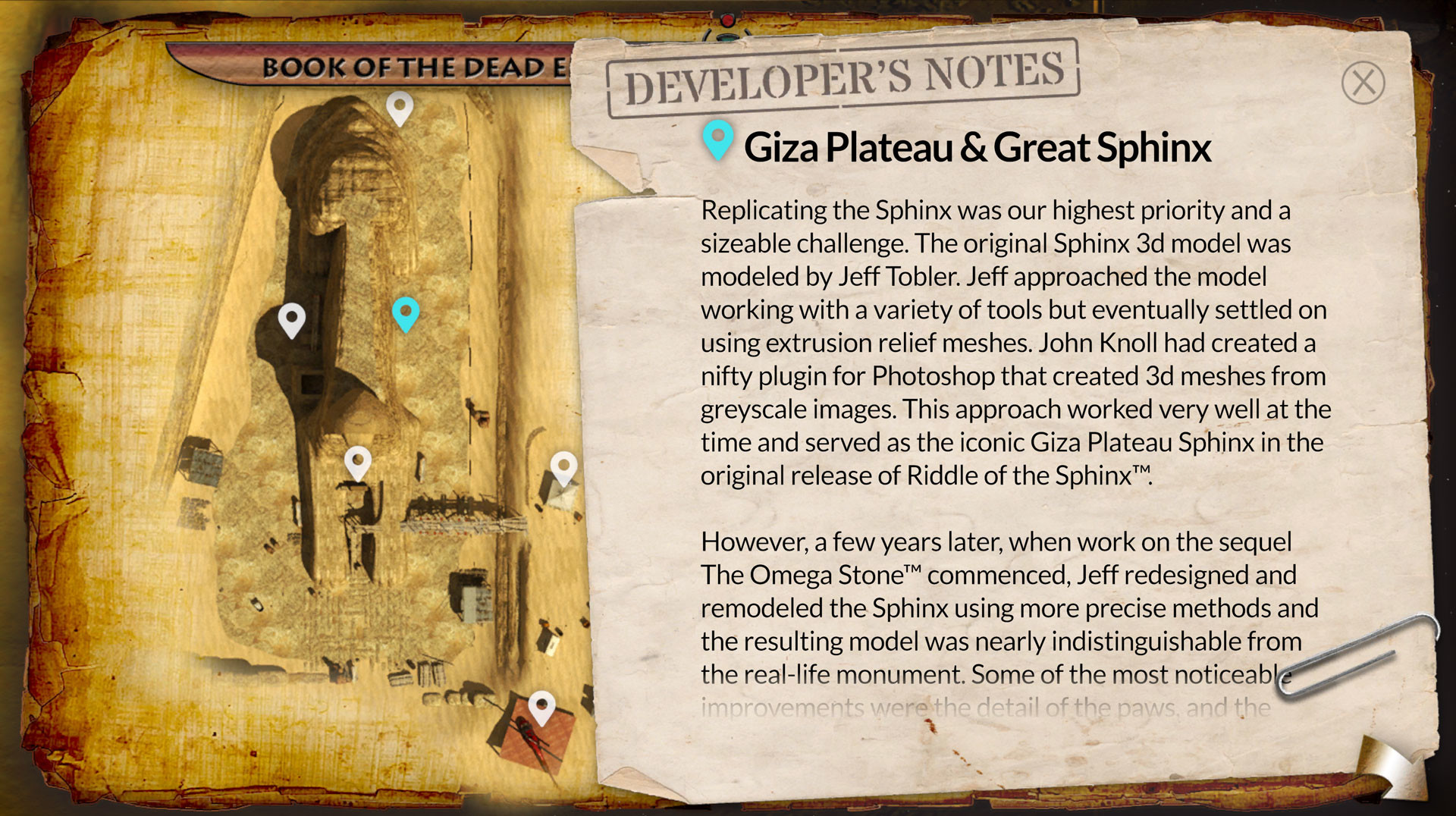 Riddle of the Sphinx™ (DCL) Book of the Dead Ends™ (in-game hints+