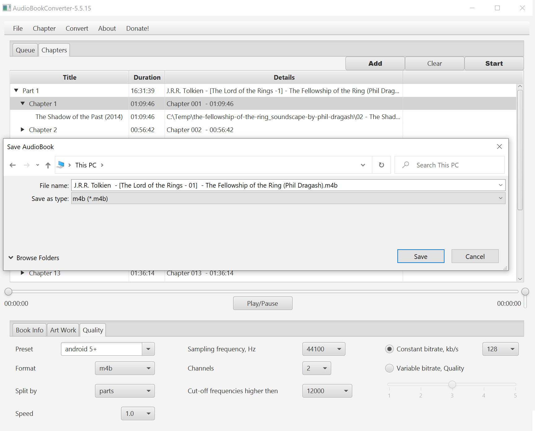 AudioBookConverter screenshot 4