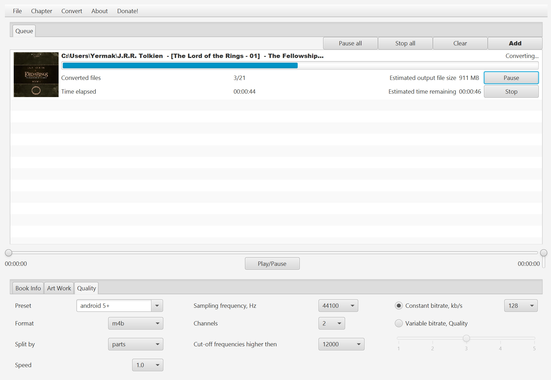 AudioBookConverter screenshot 5